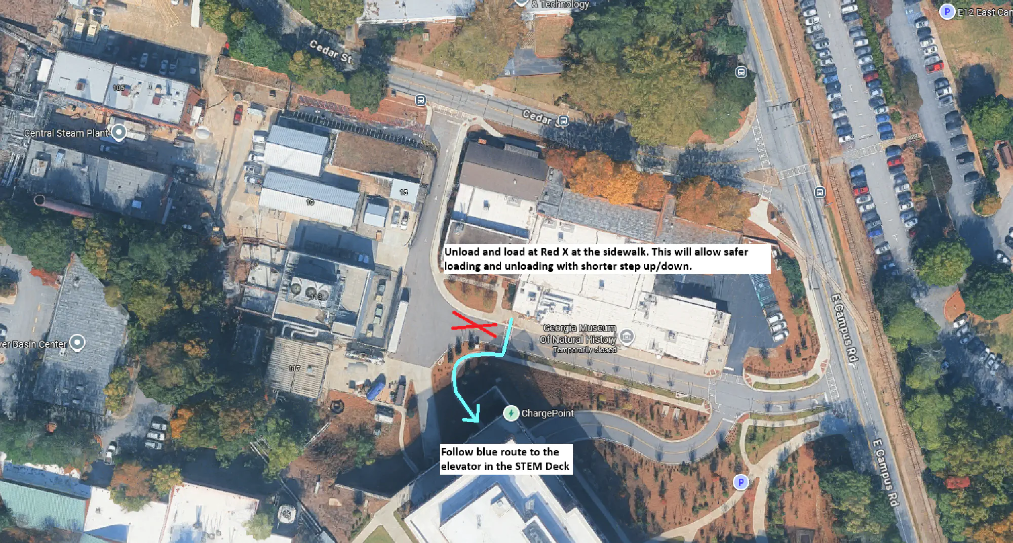 Drop-off information